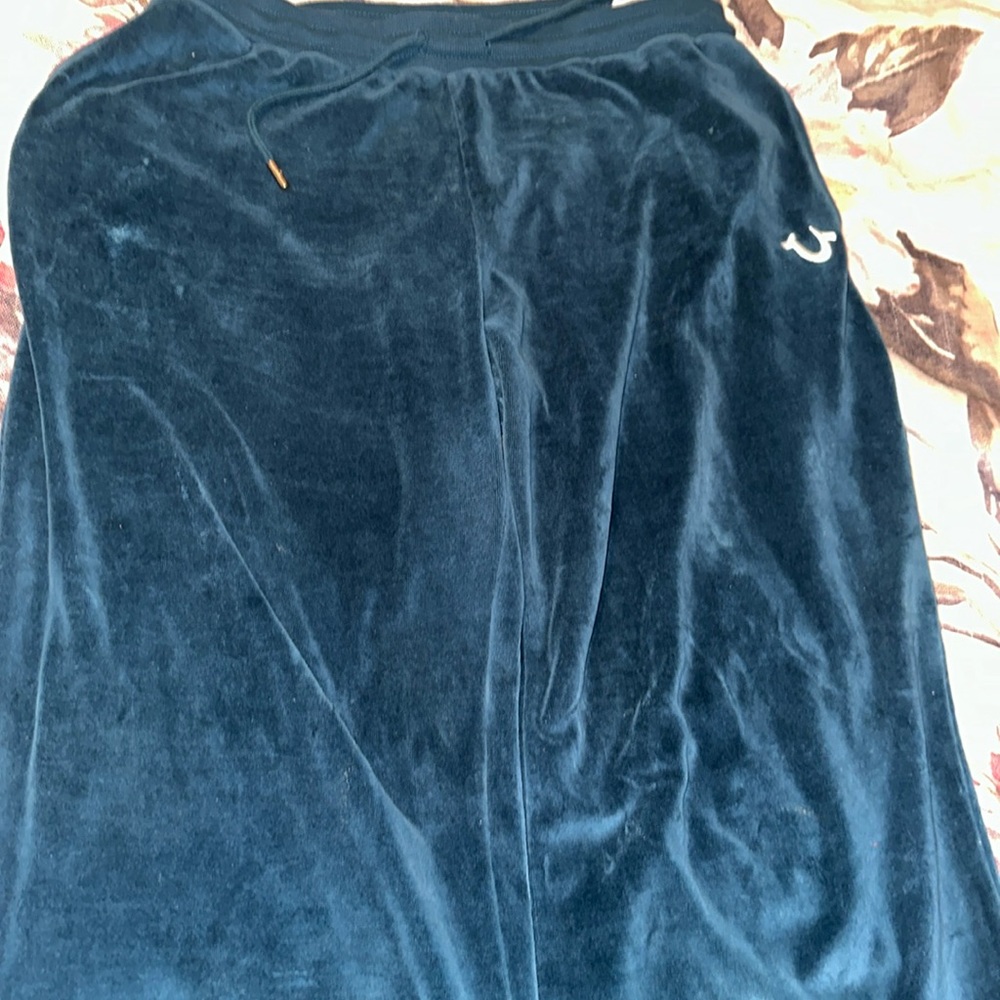 True Religion velour jogging suit